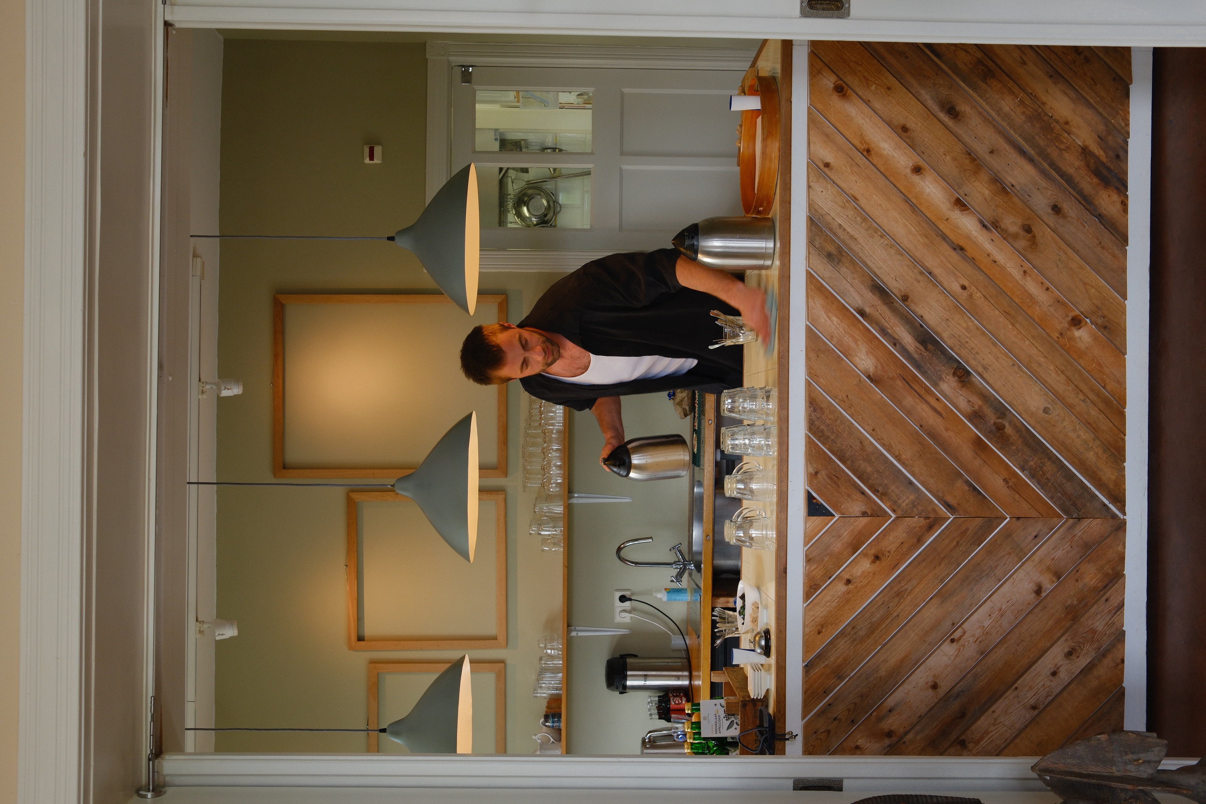 Interieur van het cafe